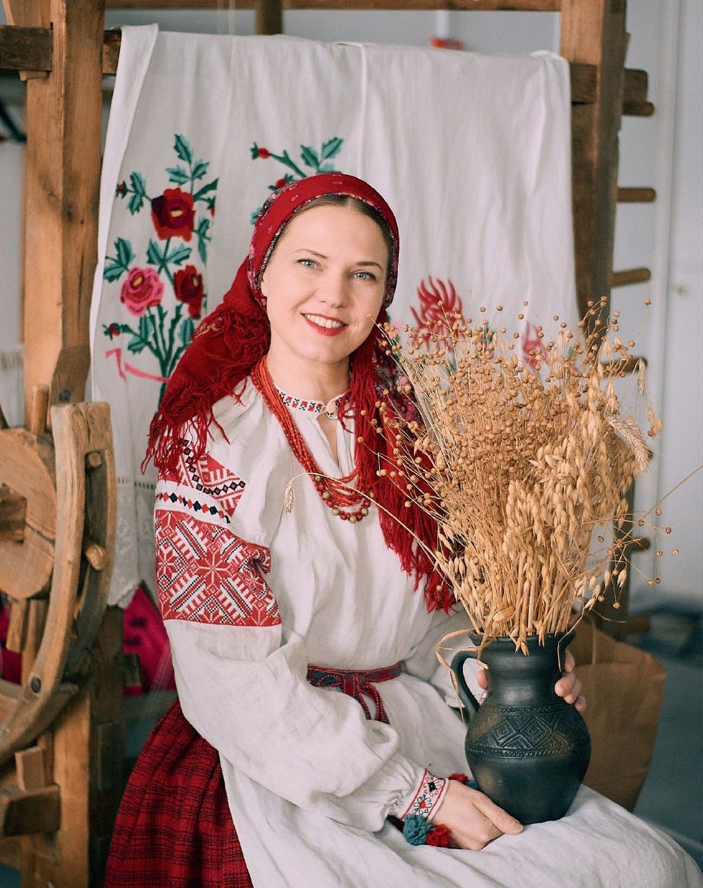 Women in Slavic costumes in Amman