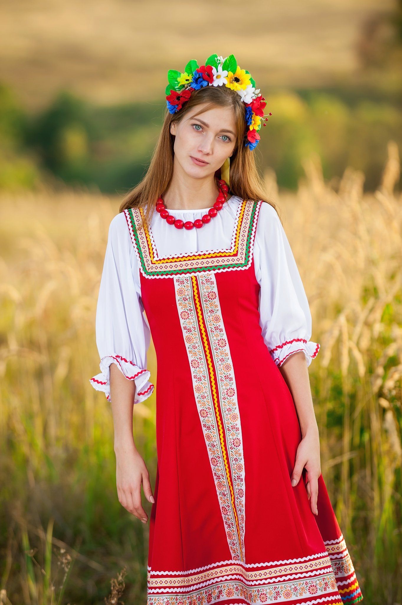 Women in Slavic costumes in Amman