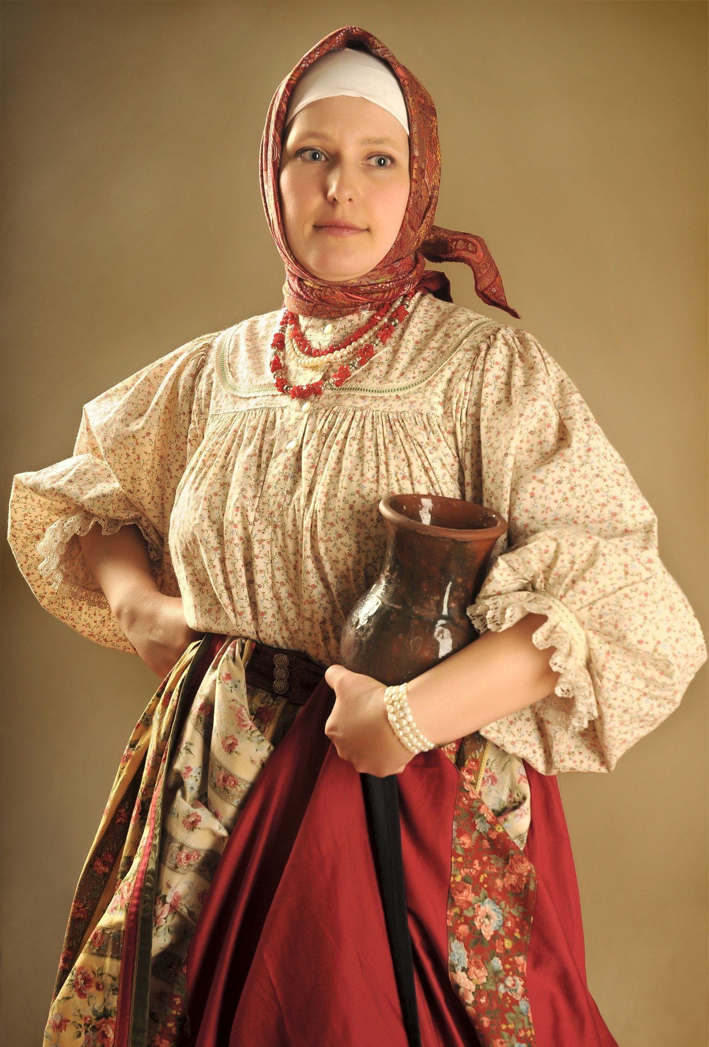 Girls in Slavic costumes in Amman