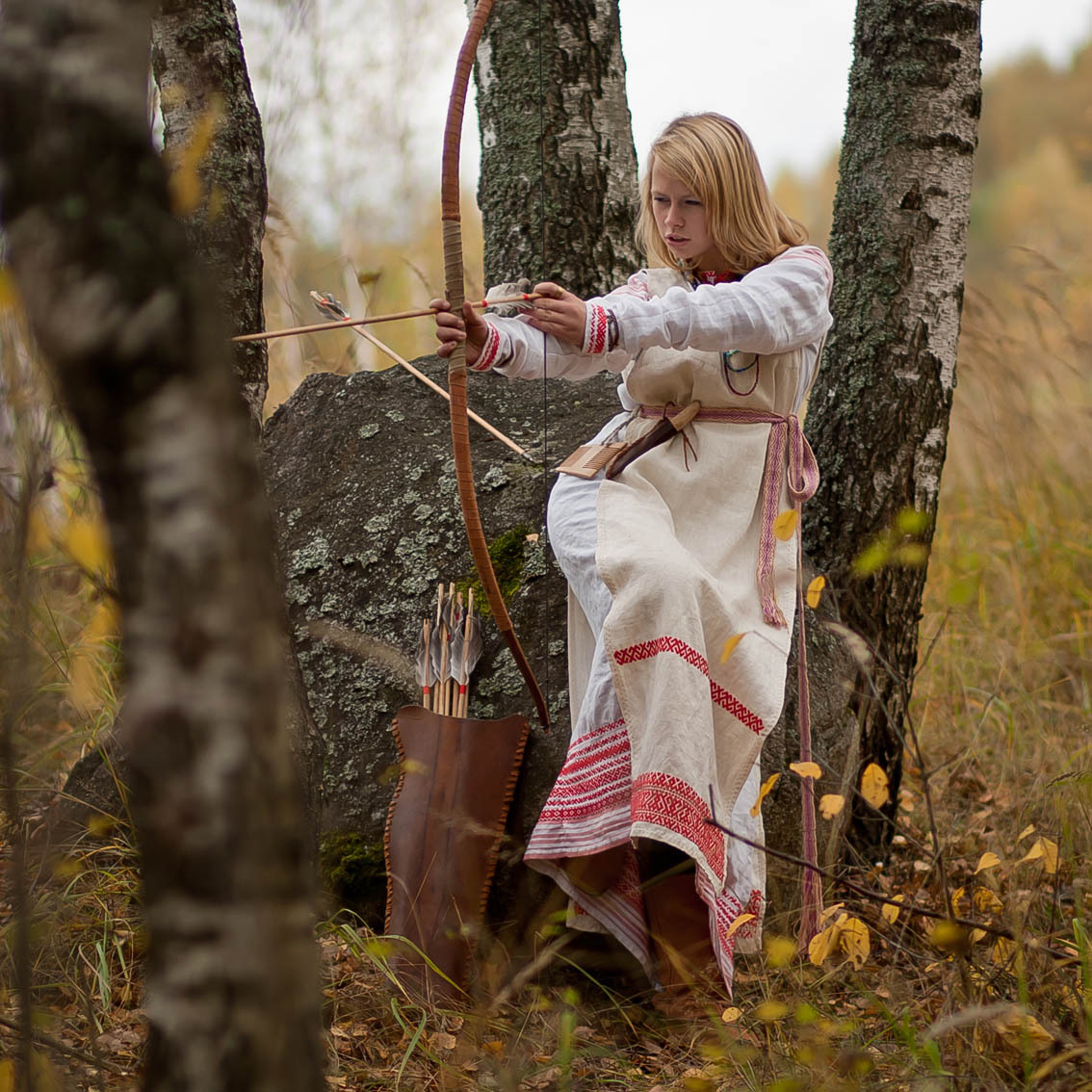 Sexy photo Girls in Slavic costumes in Amman