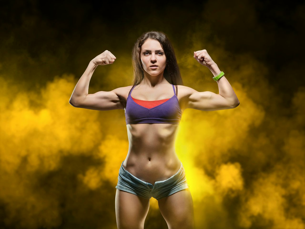 Athletic girls in Amman